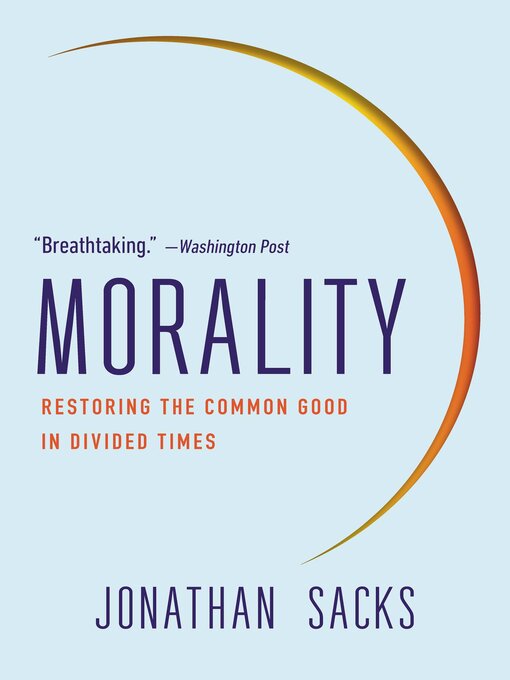 Title details for Morality by Jonathan Sacks - Available
